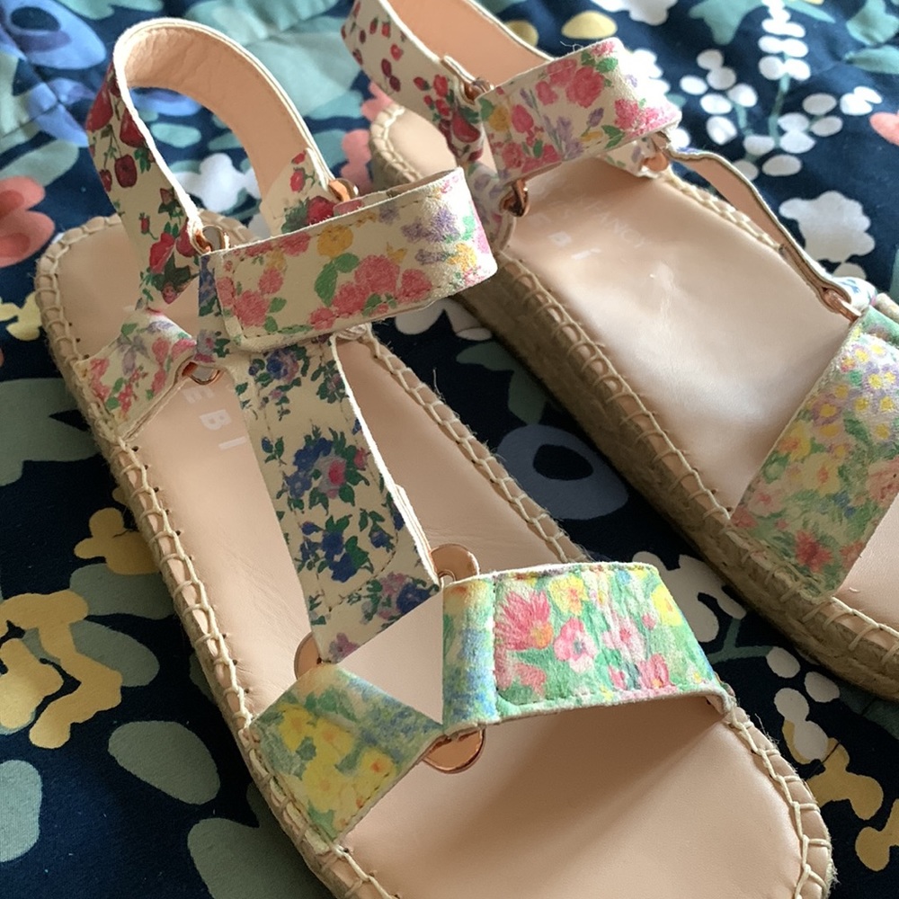 LoveShackFancy Floral Sandals - Multicolor